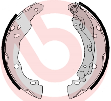 Set saboti frana DACIA SANDERO 1.4 MPI LPG Benzina/Autogaz (GPL) 72 cai BREMBO S 68 525