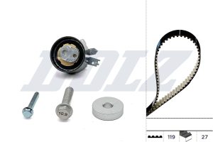 Kit distributie DACIA LOGAN MCV II 1.5 dCi diesel 75 cai DOLZ SKD113