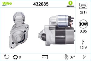 Electromotor DACIA LOGAN MCV II 1.2 benzina 73 cai VALEO 432685