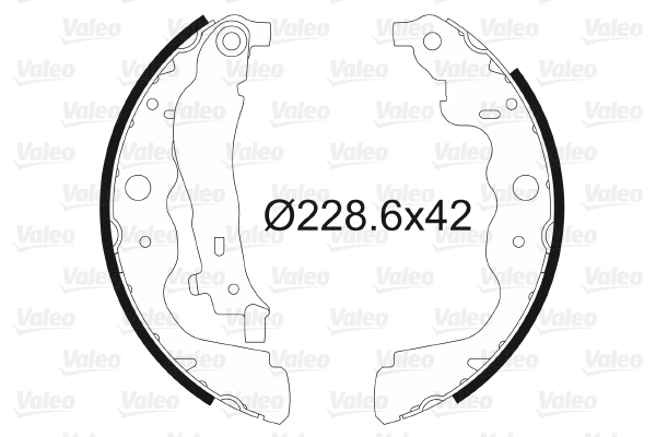 Set saboti frana DACIA DUSTER (HM_) 1.2 TCe 125 (HMMA) benzina 125 cai VALEO 564104