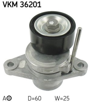 Intinzator curea transmisie DACIA LOGAN (LS_) 1.6 16V (LS09, LS0L, LS0M, LS0P, LS0V, LS18, LS1S, LS1V,... benzina 105 cai SKF VKM 36201