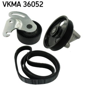 Set curea transmisie cu caneluri DACIA LOGAN (LS_) 1.5 dCi (LS0J, LS0Y) diesel 65 cai SKF VKMA 36052