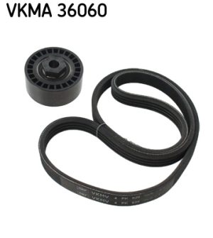Set curea transmisie cu caneluri DACIA LOGAN (LS_) 1.2 16V (LS1N, LS02, BS02) benzina 75 cai SKF VKMA 36060