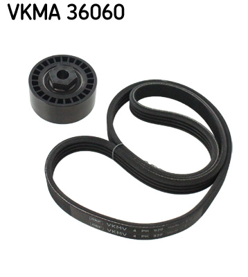 Set curea transmisie cu caneluri DACIA LOGAN II 1.2 LPG Benzina/Autogaz (GPL) 75 cai SKF VKMA 36060
