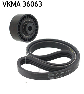 Set curea transmisie cu caneluri DACIA LOGAN II 1.2 benzina 73 cai SKF VKMA 36063