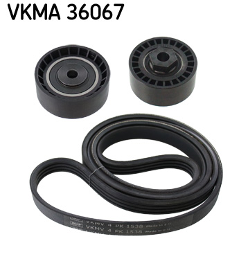 Set curea transmisie cu caneluri DACIA LOGAN II 1.2 benzina 73 cai SKF VKMA 36067