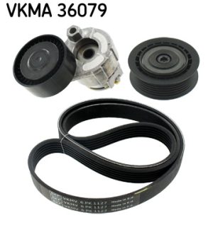 Set curea transmisie cu caneluri DACIA LOGAN (LS_) 1.5 dCi (LS0K) diesel 68 cai SKF VKMA 36079