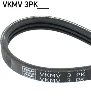 Curea transmisie cu caneluri DACIA LOGAN (LS_) 1.0 Hi-Flex (LS0R, LS1G) Benzina/Etanol 76 cai SKF VKMV 3PK751