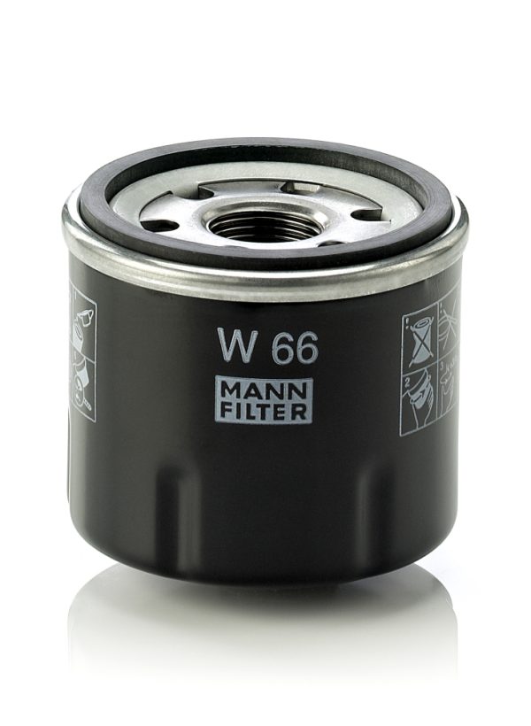 Filtru ulei DACIA LOGAN MCV II 1.2 LPG Benzina/Autogaz (GPL) 72 cai MANN-FILTER W 66