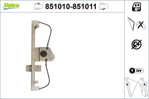 Mecanism actionare geam DACIA LOGAN (LS_) 1.4 (LSOA, LSOC, LSOE, LSOG) benzina 75 cai VALEO 851010