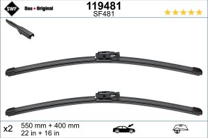 Lamela stergator DACIA LODGY (JS_) 1.5 Blue dCi 115 (JSJT) diesel 116 cai SWF 119481