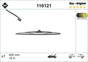 Lamela stergator DACIA LODGY (JS_) 1.5 dCi diesel 90 cai SWF 116121