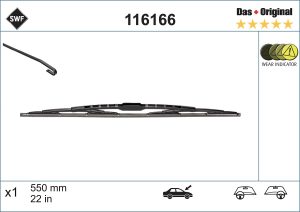 Lamela stergator DACIA LOGAN II 1.6 16V benzina 105 cai SWF 116166