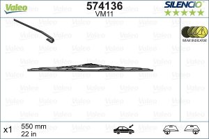 Lamela stergator DACIA LODGY (JS_) 1.5 Blue dCi 115 (JSJT) diesel 116 cai VALEO 574136