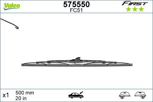 Lamela stergator DACIA LOGAN (LS_) 1.2 16V LPG Benzina/Autogaz (GPL) 75 cai VALEO 575550