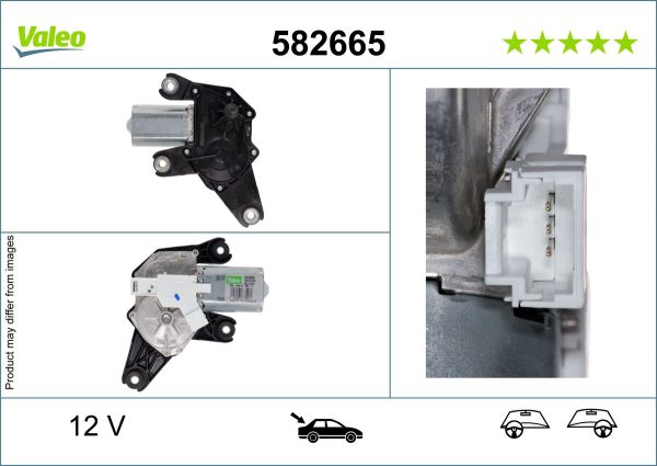 Motor stergator DACIA SANDERO II 1.5 dCi 75 / Blue dCi 75 (B8JW, B8M4, B8AH, B8M7, B8M6) diesel 75 cai VALEO 582665