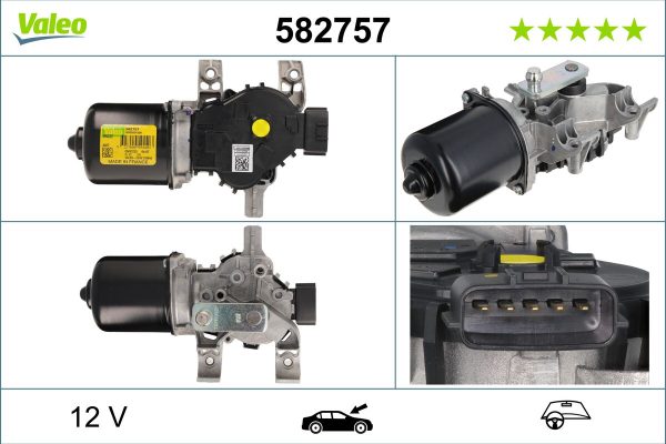 Motor stergator DACIA SANDERO II 1.5 dCi 75 / Blue dCi 75 (B8JW, B8M4, B8AH, B8M7, B8M6) diesel 75 cai VALEO 582757