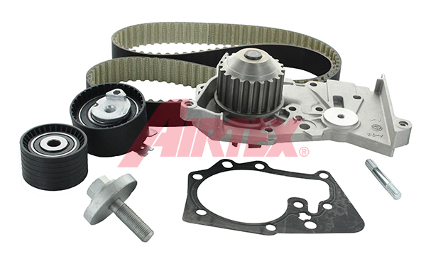 Set pompa apa + curea dintata DACIA LOGAN (LS_) 1.6 16V (LS09, LS0L, LS0M, LS0P, LS0V, LS18, LS1S, LS1V,... benzina 105 cai AIRTEX WPK-164101