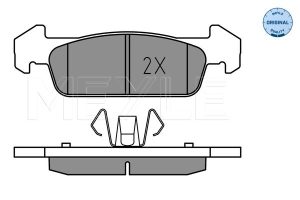 Placute frana DACIA LOGAN MCV II 1.0 SCe 75 benzina 73 cai MEYLE 025 257 3817
