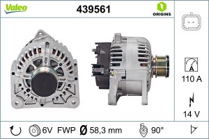 Alternator VALEO 439561 DACIA LOGAN MCV (KS_) 1,598 cmc (K7M 800) benzina 84 VALEO 439561