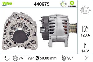 Alternator VALEO 440679 DACIA DUSTER (HS_) 1,598 cmc (H4M 740) Benzina/Etanol 115 VALEO 440679