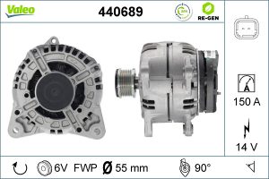 Alternator VALEO 440689 DACIA LOGAN EXPRESS (FS_) 1,598 cmc (K7M 818) Benzina/Autogaz (GPL) 84 VALEO 440689
