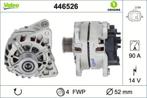 Alternator VALEO 446526 DACIA LOGAN II 998 cmc (B4D 401, B4D 400) benzina 73 VALEO 446526