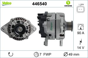 Alternator VALEO 446540 DACIA DUSTER AUTOUTILITARA/SUV 1,197 cmc (H5F 410) benzina 125 VALEO 446540