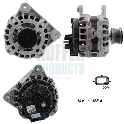 Alternator HOFFER H55101342G DACIA LOGAN MCV II 1,461 cmc (K9K 872) diesel 95 HOFFER H55101342G