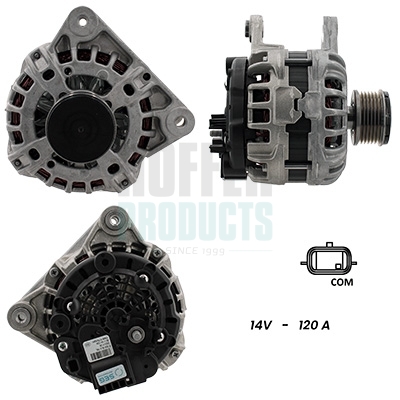 Alternator HOFFER H55101417G DACIA LOGAN MCV II 1,461 cmc (K9K 626, K9K 612) diesel 75 HOFFER H55101417G