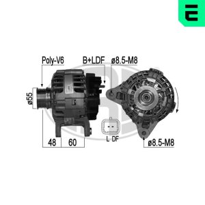 Alternator ERA 210856A DACIA LOGAN EXPRESS (FS_) 1,598 cmc (K7M 710) benzina 87 ERA 210856A