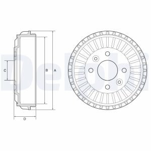Tambur frana DELPHI BF594