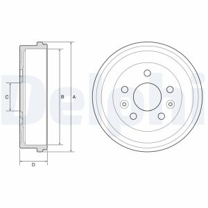 Tambur frana DELPHI BF597