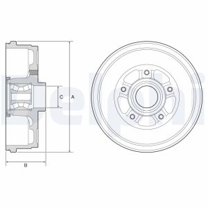 Tambur frana DELPHI BFR611