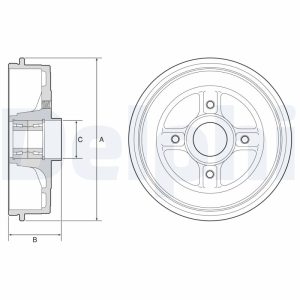 Tambur frana DELPHI BFR624