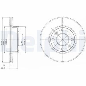 Disc frana DELPHI BG4195