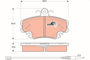 Set placute frana TRW GDB1465