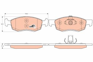 Set placute frana TRW GDB1749