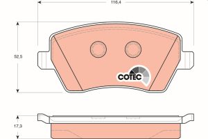 Set placute frana TRW GDB3332