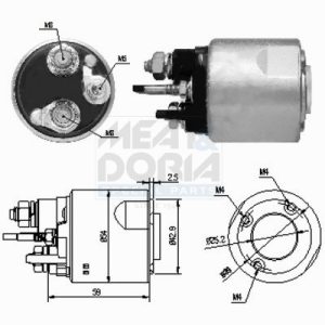 Solenoid electromotor MEAT DORIA 46159
