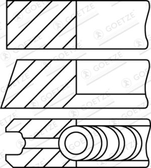 Set segmenti piston GOETZE ENGINE 08-336500-10 Set segmenti piston GOETZE ENGINE 08-336500-10 – imagine produs