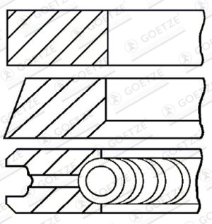 Set segmenti piston GOETZE ENGINE 08-336505-00 – imagine produs