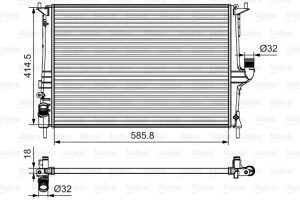 Radiator racire motor VALEO 700801
