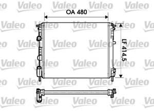 Radiator racire motor VALEO 732621