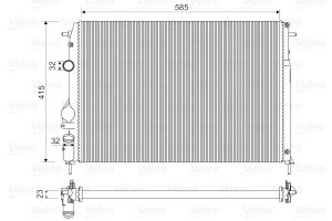Radiator racire motor VALEO 732866