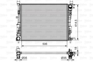 Radiator racire motor VALEO 735634