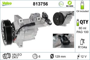Compresor climatizare VALEO 813756 DACIA SANDERO 1,461 cmc (K9K 792) diesel 68 VALEO 813756