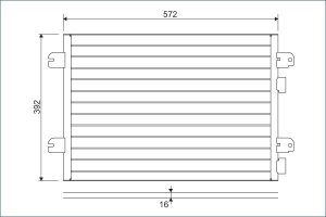 Condensator climatizare VALEO 817701 DACIA LOGAN pick-up (US_) 1,461 cmc (K9K 792) diesel 68 VALEO 817701
