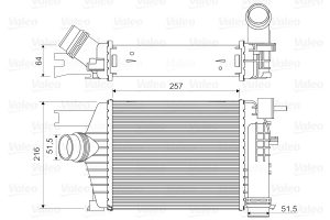 Intercooler compresor VALEO 818343