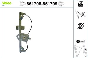 Mecanism actionare geam VALEO 851708
